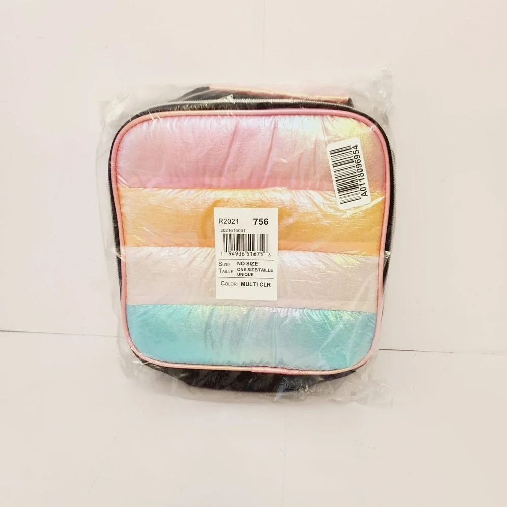 Girls Quilted Backpack And Lunchbox  For Girls 2 Piece Set - Multicolour‎